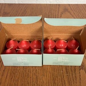 PartyLite Island Nectar scented & Pink colored  2” Votive candles 12 total